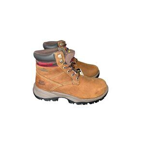 Caterpillar Dryverse 6" Brown Ankle Soft Toe Waterproof Work Boots Women 7 Wide